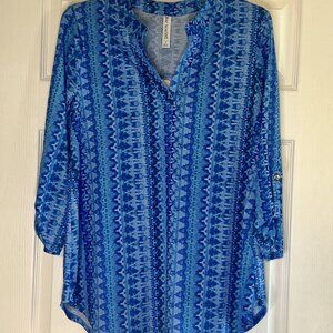 Dear Scarlett Blue Top - Women’s Size Small - Style LIZ-C0169